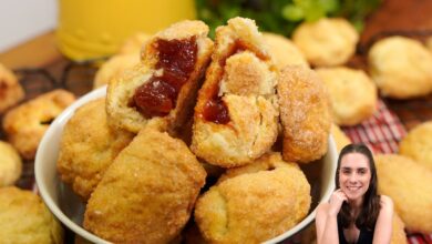 Bolachinha de nata com goiabada crocante e macia