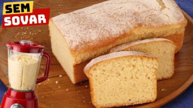 Pão caseiro de liquidificador fofinho