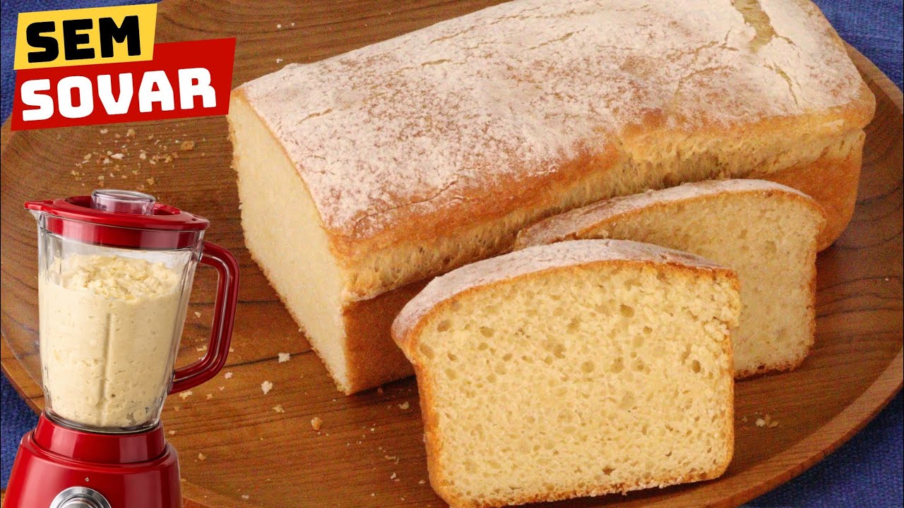 Pão caseiro de liquidificador fofinho
