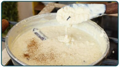 Arroz doce cremoso servido em tigela