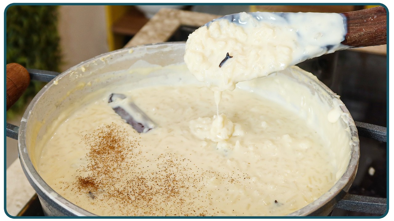 Arroz doce cremoso servido em tigela