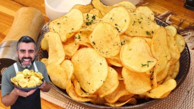 Batata frita crocante e sequinha servida com salsinha