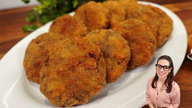 Bolinho de carne de boteco crocante e dourado